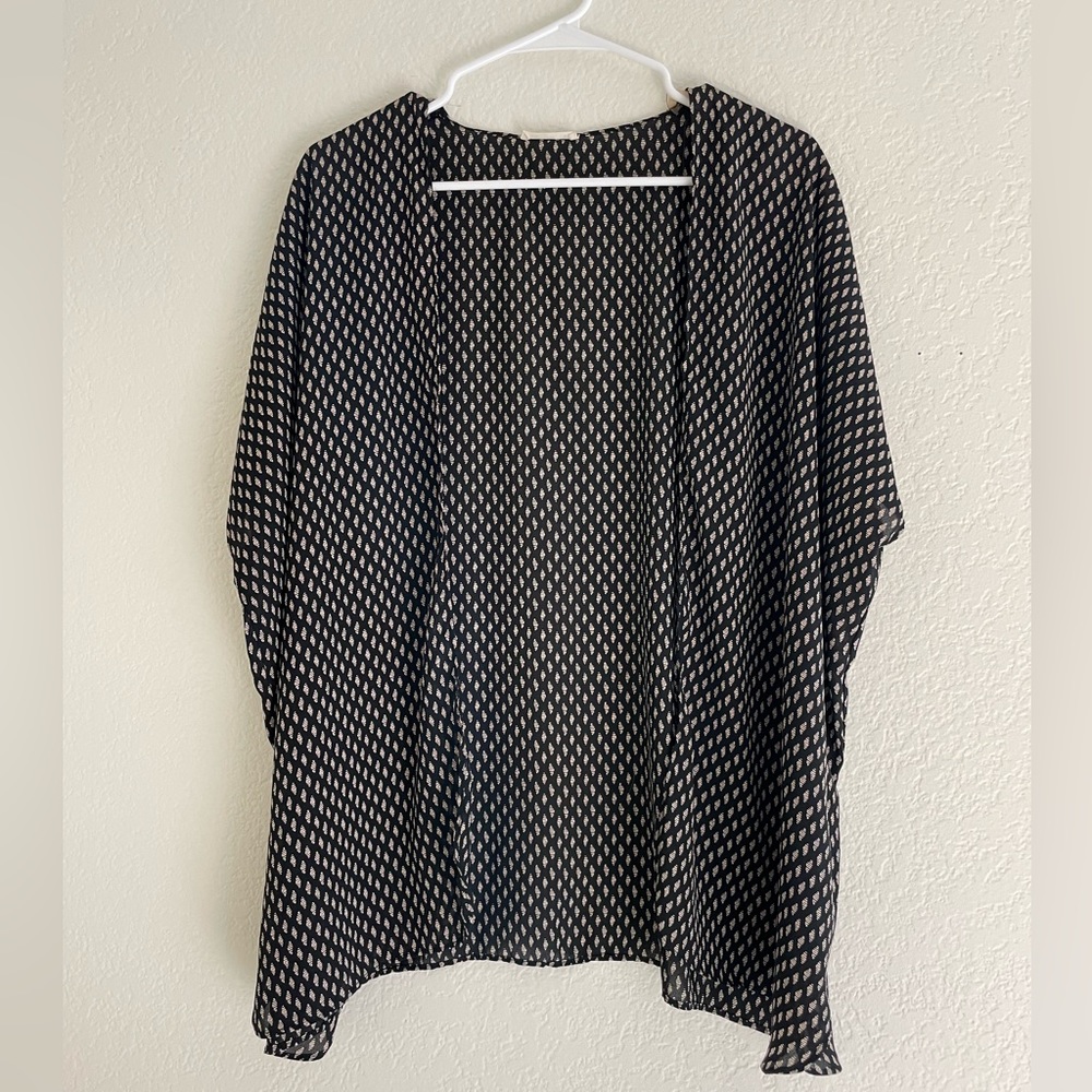 Soprano | Black Open Front Kimono